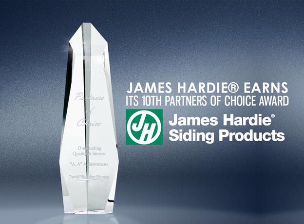 James Hardie® Earns its 10th Partners of Choice Award